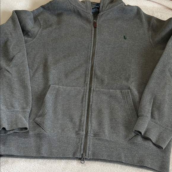 Ralph Lauren Polo Heather Gray Full Zip Jacket - Picture 5 of 7